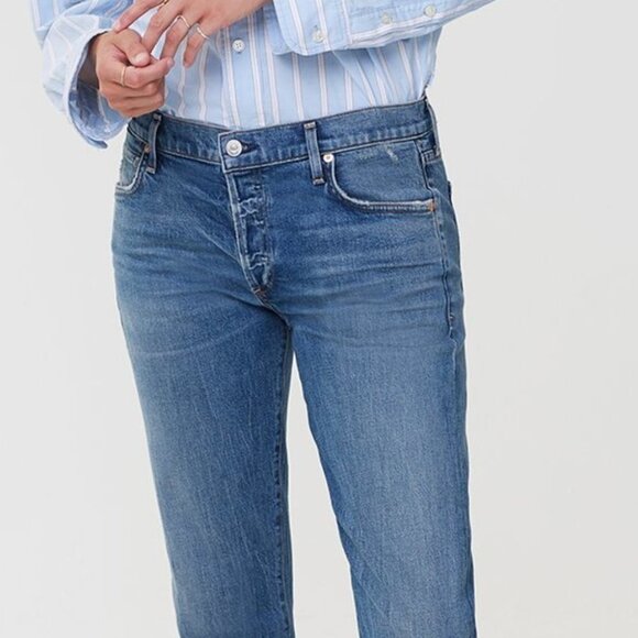 Citizens Of Humanity Blue Straight Leg Jeans - Picture 1 of 11
